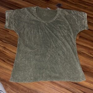 Olive Green Short Sleeve Women's Tee